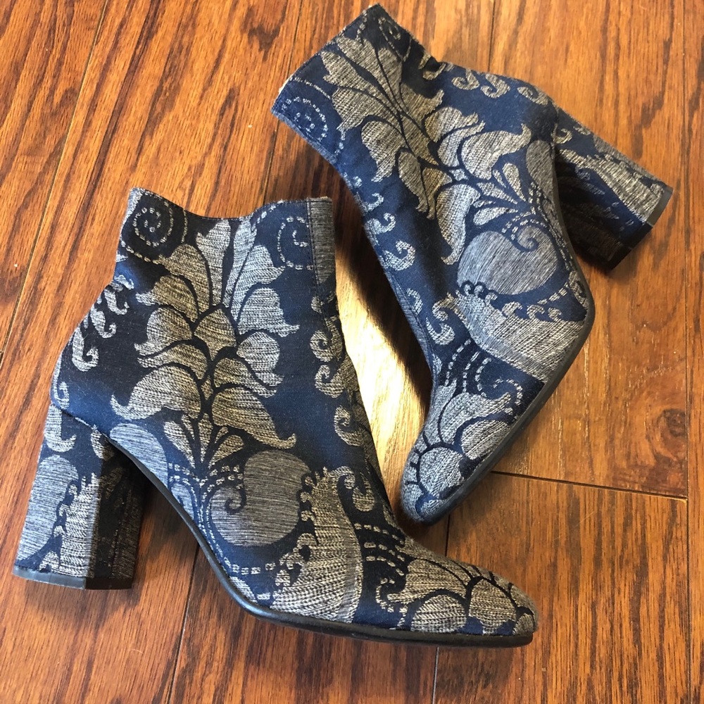 Anthro Malíparmi Tronchetto Wallpaper Ankle Boots